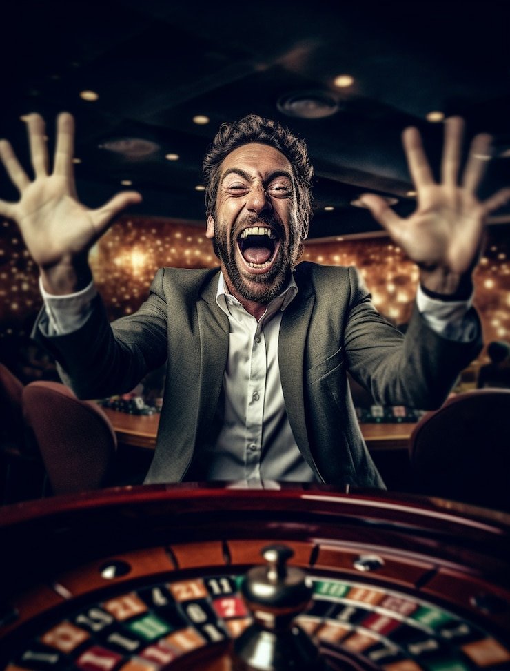 Antarmuka kasino langsung Microgaming di svip4 menampilkan meja roulette dan blackjack dengan dealer asli