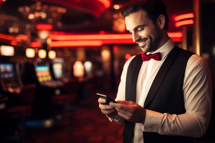 Layar aplikasi svip4 menampilkan opsi deposit cepat melalui DANA, OVO, dan GoPay